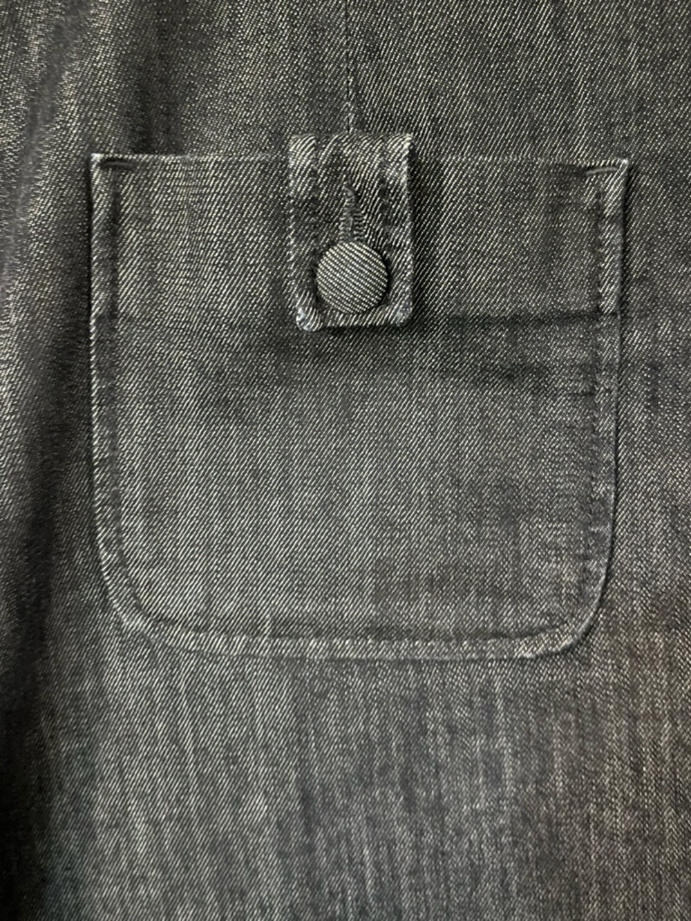 Boden Dark Indigo Denim A-Line Skirt. Functional pockets. Zipper back. Size 16. - Picture 2 of 7